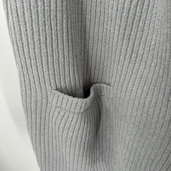 Softies Rib Chenille Drape Front Cardigan in Gray size S/M NWOT - Picture 5 of 7